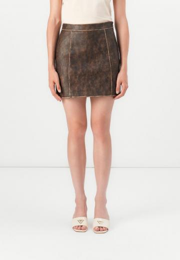 Кожаная юбка