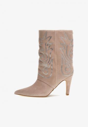 Полусапожки на высоком каблуке