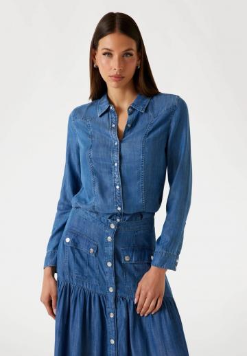 Джинсовая блузка