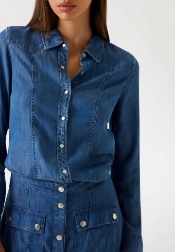 Джинсовая блузка