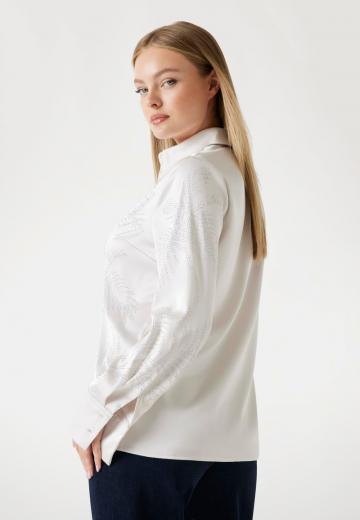 Атласная блузка