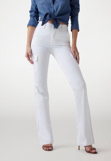 Брюки с накладными карманами