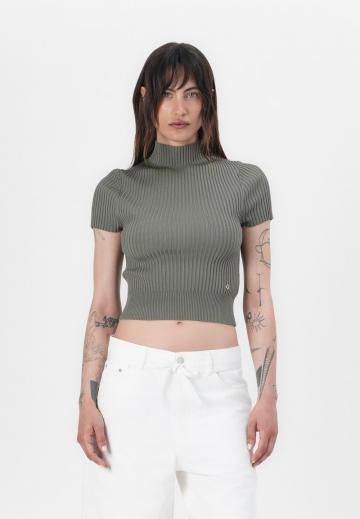 Пуловер с коротким рукавом