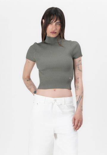 Пуловер с коротким рукавом