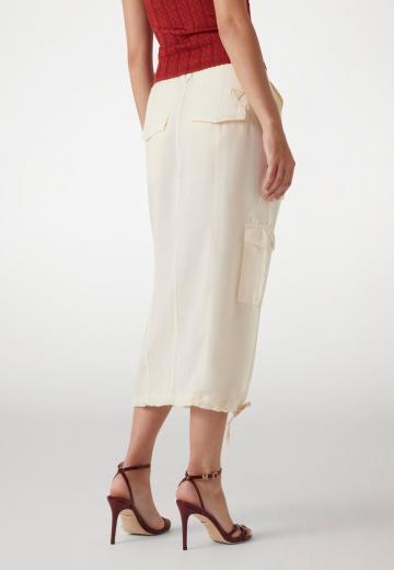 Юбка с накладными карманами