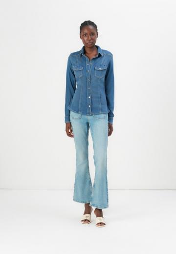 Джинсовая блузка