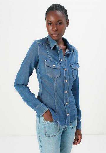Джинсовая блузка