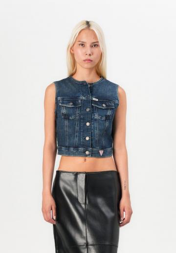 Джинсовая жилетка
