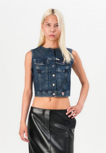 Джинсовая жилетка