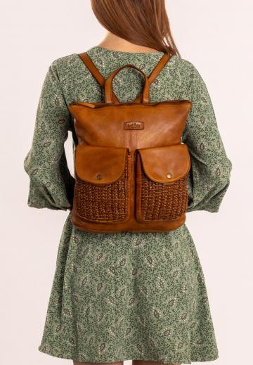 Кожаный рюкзак