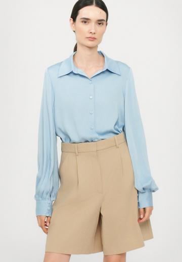 Атласная блузка