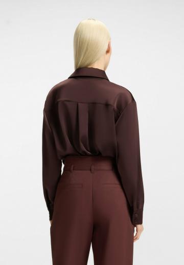 Атласная блузка