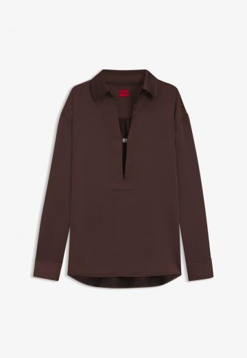 Атласная блузка