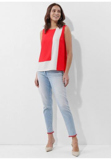 Блузка без рукавов