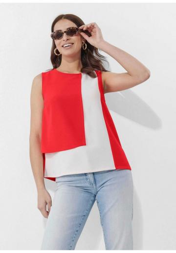 Блузка без рукавов