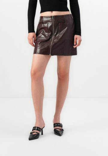 Кожаная юбка