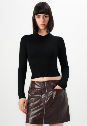 Кожаная юбка