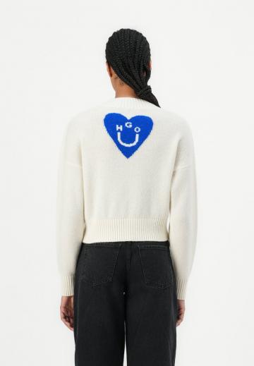 Пуловер с вырезом V