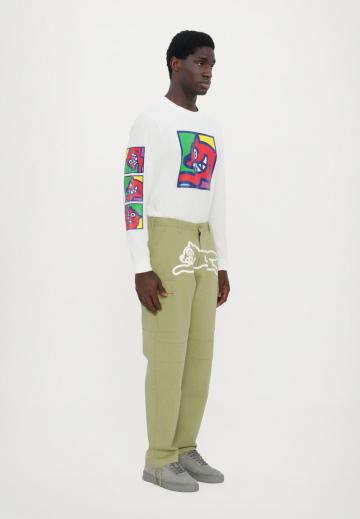 Брюки с накладными карманами