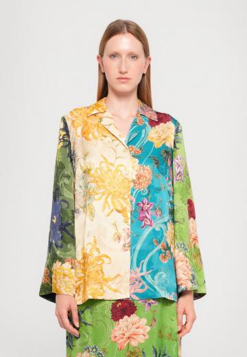 Атласная блузка