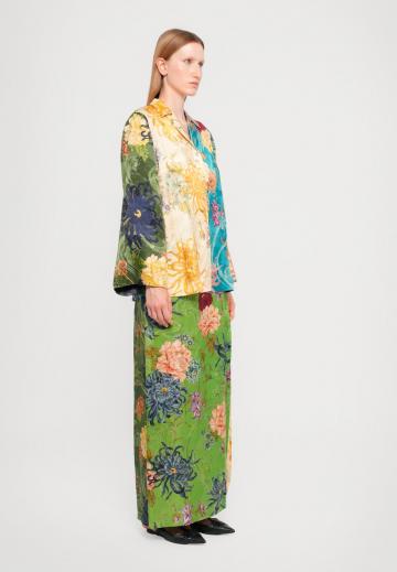 Атласная блузка