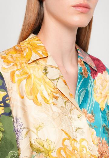 Атласная блузка