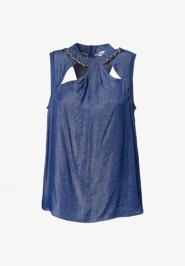 Джинсовая блузка