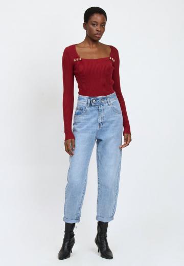 Длинный пуловер