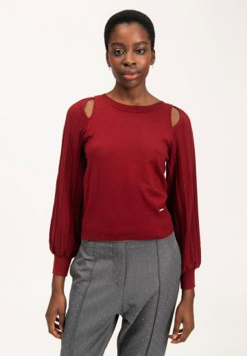 Пуловер с рукавом три четверти