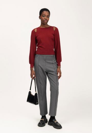 Пуловер с рукавом три четверти