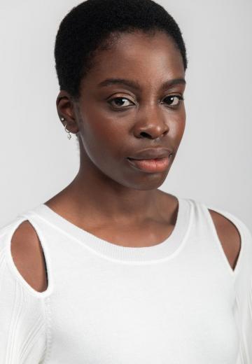 Пуловер с рукавом три четверти