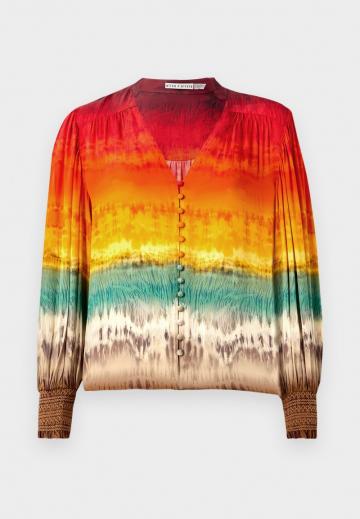 Атласная блузка