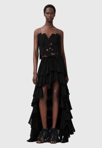 Юбка с воланами