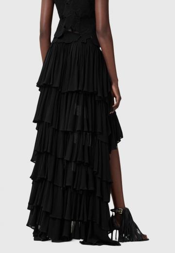 Юбка с воланами