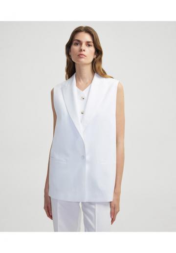 Длинный жилет