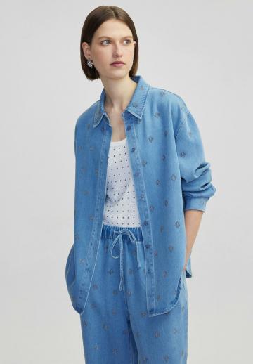 Джинсовая блузка