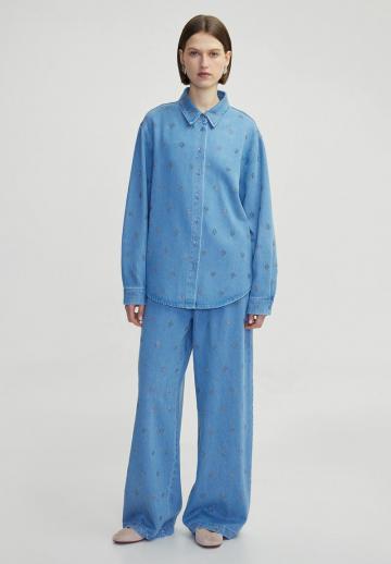 Джинсовая блузка