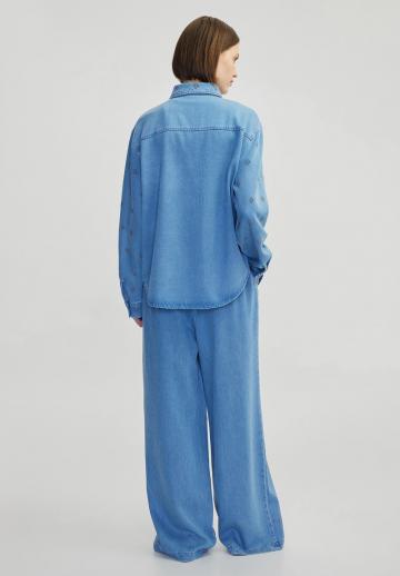 Джинсовая блузка