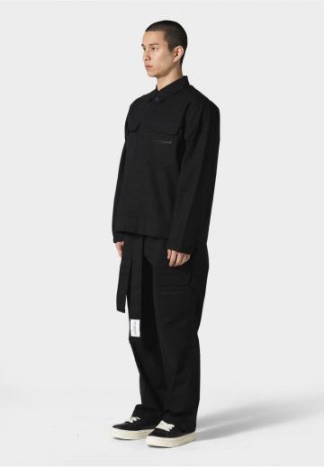 Брюки с накладными карманами