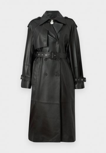 Кожаное пальто