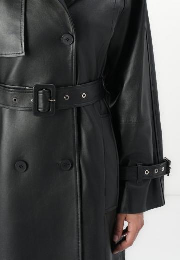 Кожаное пальто