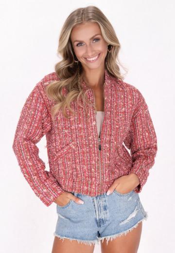 Жаккардовая вязаная кофта