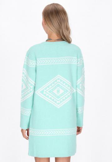 Жаккардовая вязаная кофта