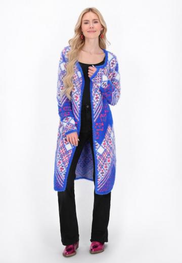 Жаккардовая вязаная кофта