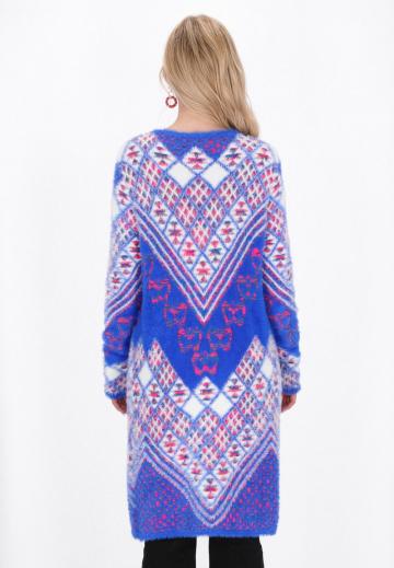 Жаккардовая вязаная кофта