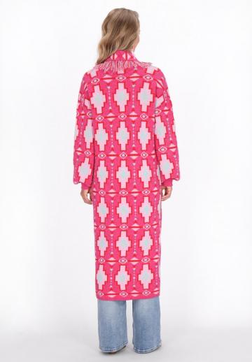 Жаккардовая вязаная кофта