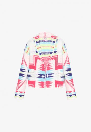 Жаккардовая вязаная кофта