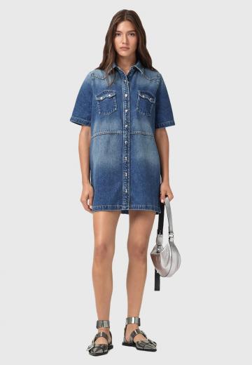 Джинсовое платье