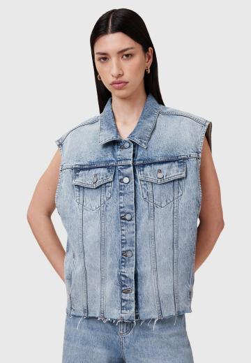 Джинсовая жилетка