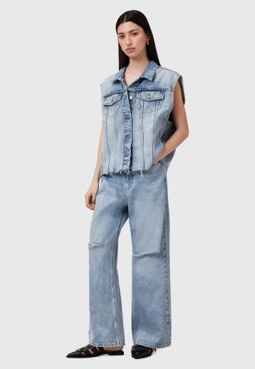 Джинсовая жилетка